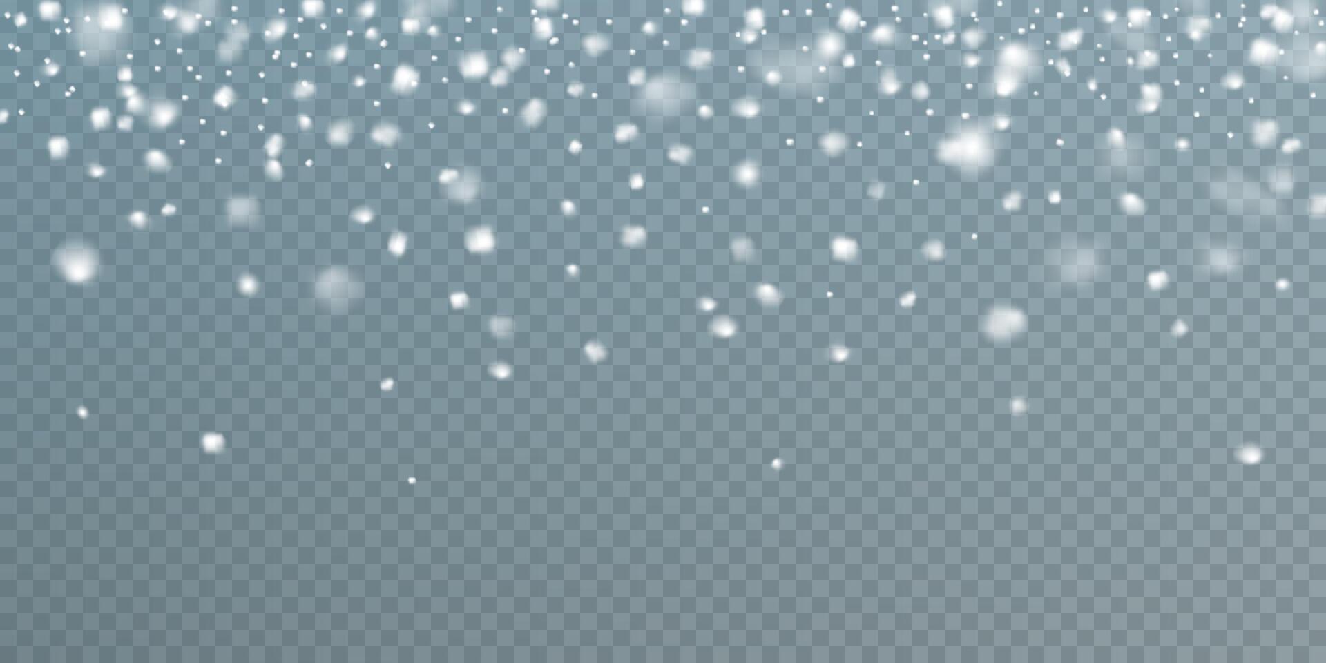 Experience the Beautiful Snowfall Effect, perfect for creating stunning Winter Backgrounds and unique Designs vector