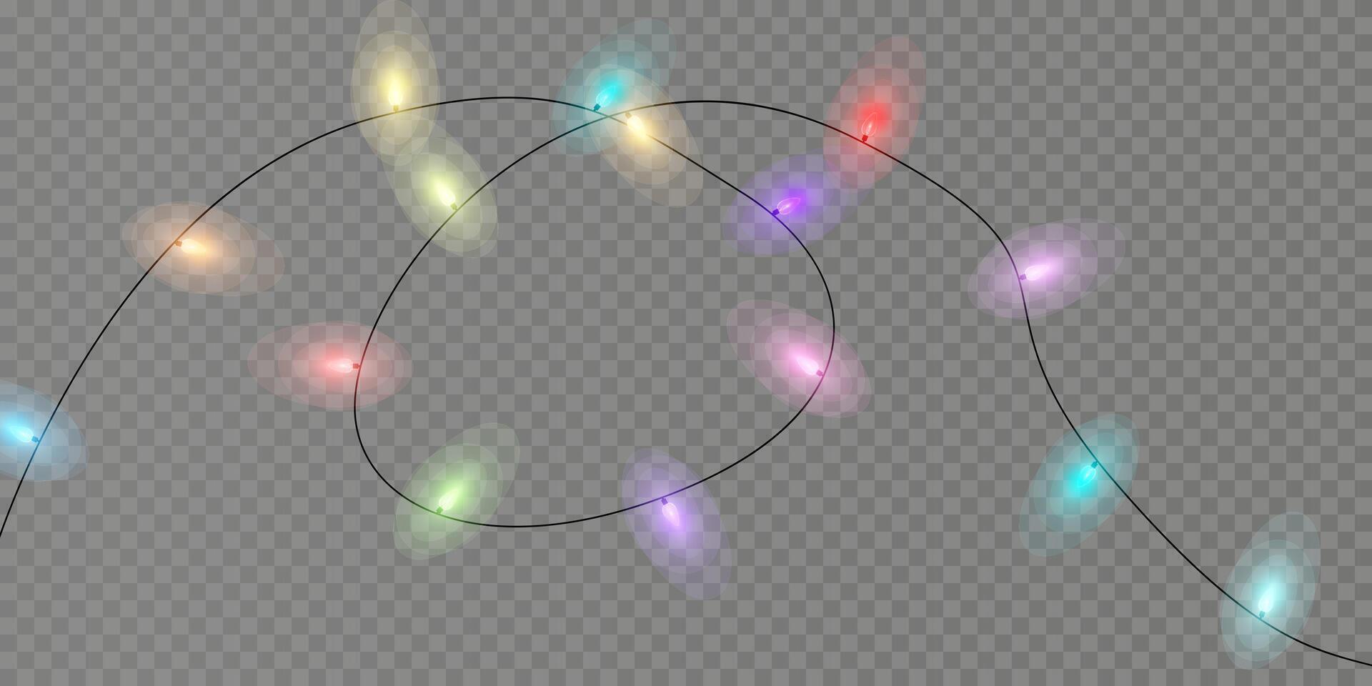 Bright and colorful string lights are perfect for enhancing festive decor and adding a joyous vibe to celebrations vector