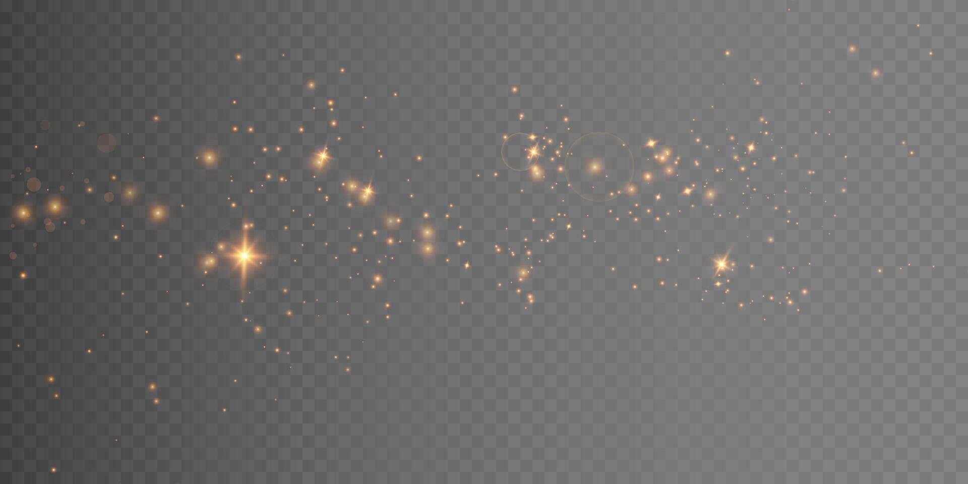 Sparkling Golden Particles with Beautifully Soft Glow Effects Enhancing the Overall Visual Experience vector