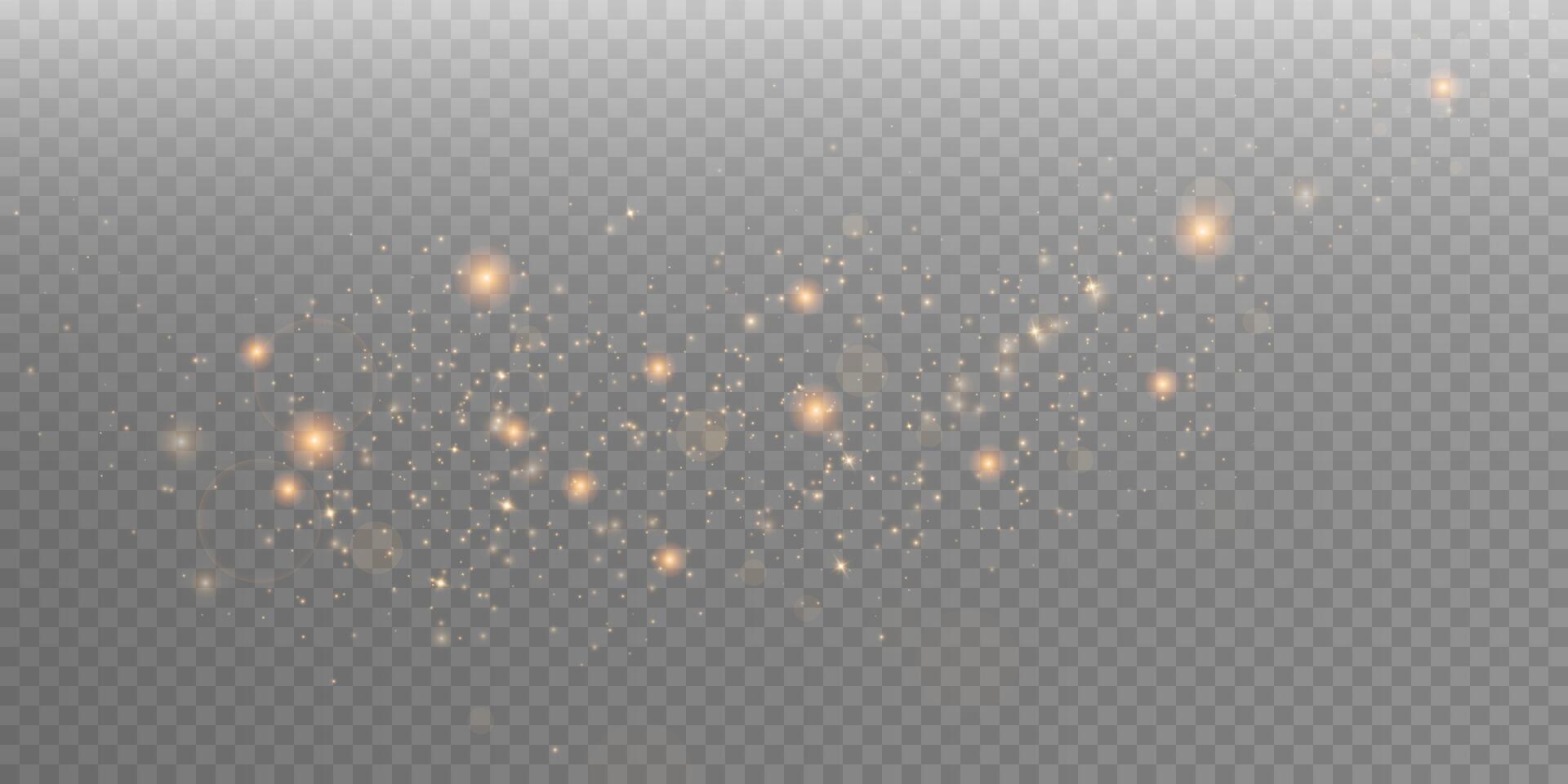 Captivating Glowing Sparkles Accompanied by Bright Light Effects for Various Design Projects and Purposes vector