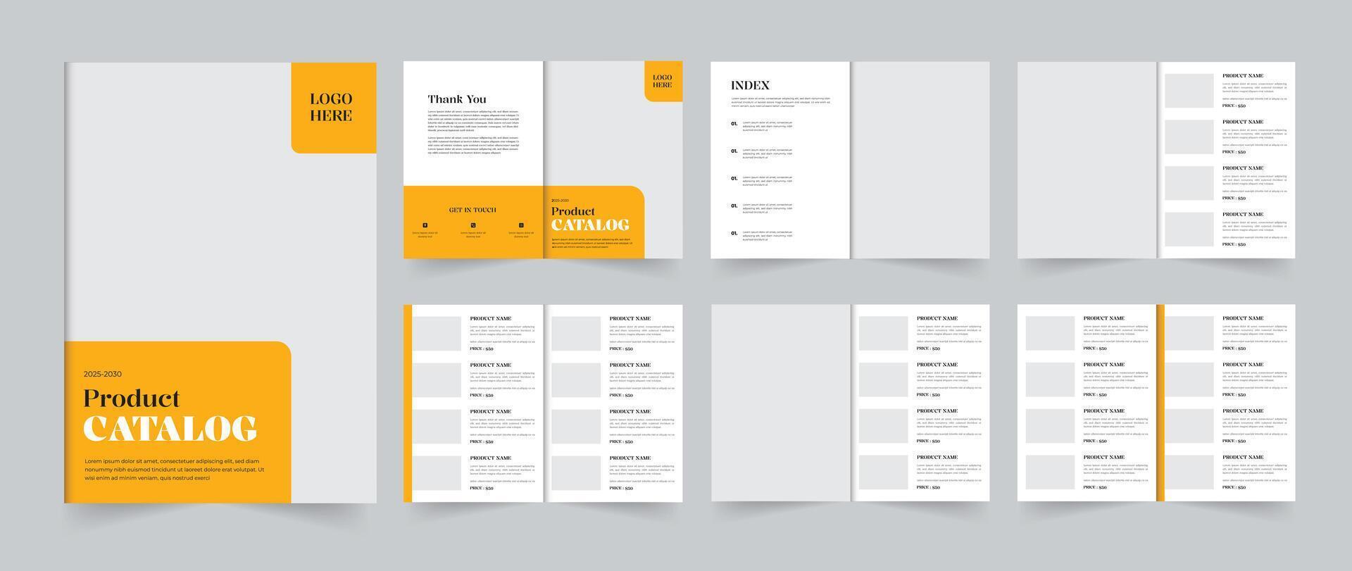 Modern Catalog design layout for multipurpose business A4 size vector