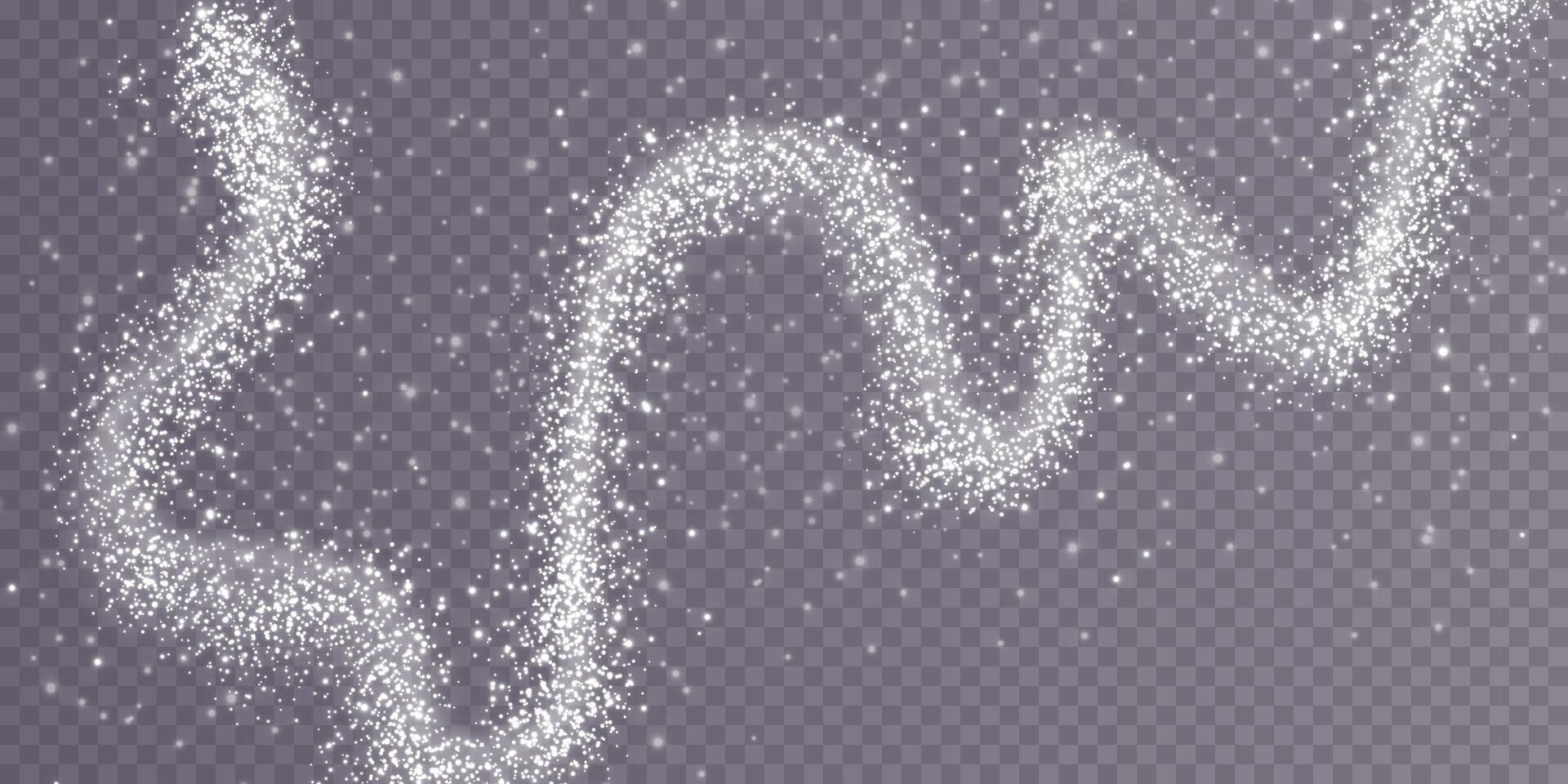 Scattered White Particles of Sugar, Salt, or Flour vector