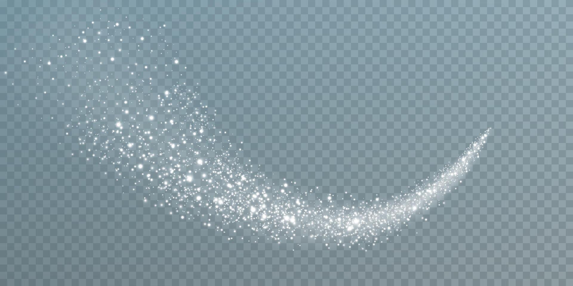Experience the enchanting Sparkling Glitter Trail Effect that enhances your Creative Designs and Art beautifully vector