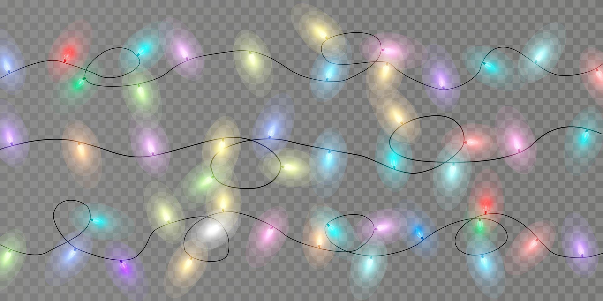 Vibrant and Colorful String Lights Perfect for Adding a Festive Touch to Your Home Decor and Celebrations vector