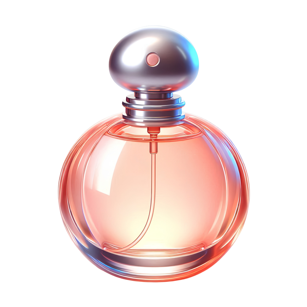 3D Perfume Bottle with Elegant Design - Beauty and Fragrance Product Concept png