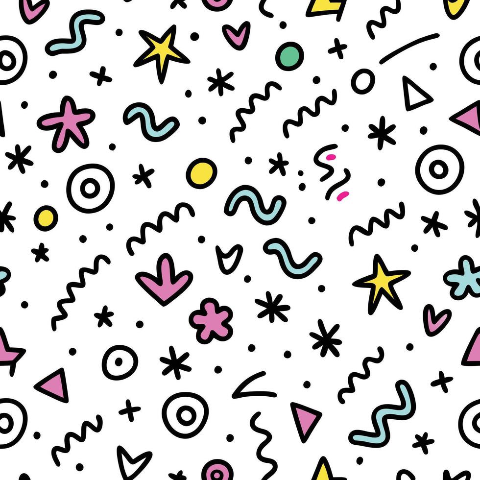 Fun, colorful, and playful abstract pattern vector