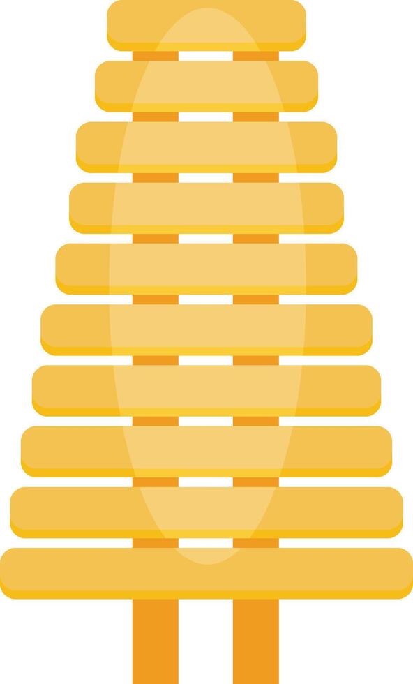 Wooden Bar Xylophone Instrument vector