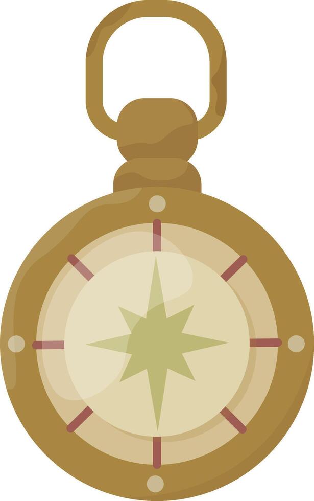 Antique Nautical Compass vector