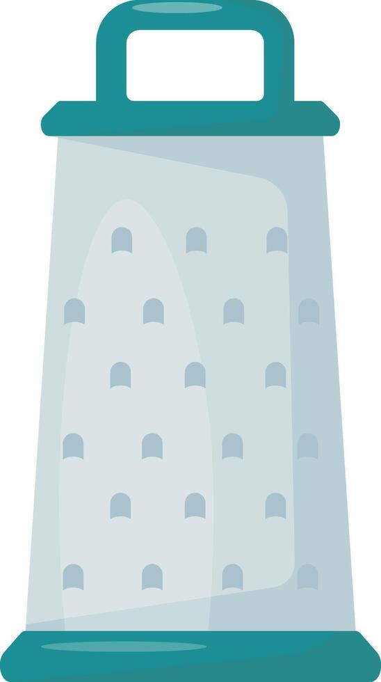 Blue Handheld Cheese Grater vector