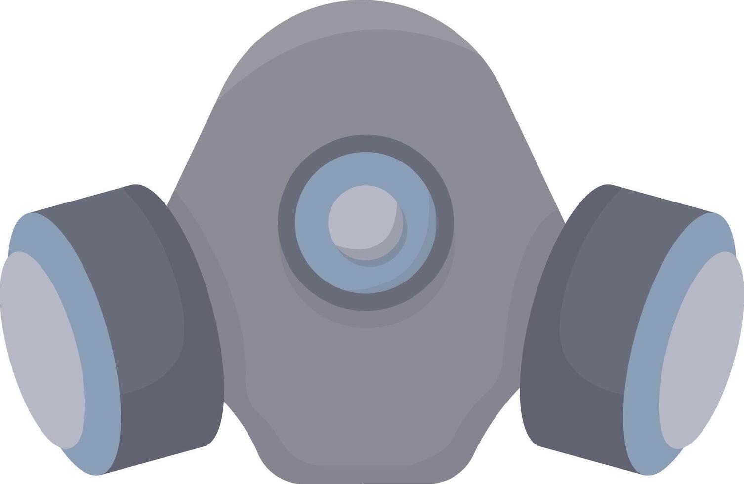 Gray Protective Gas Mask vector