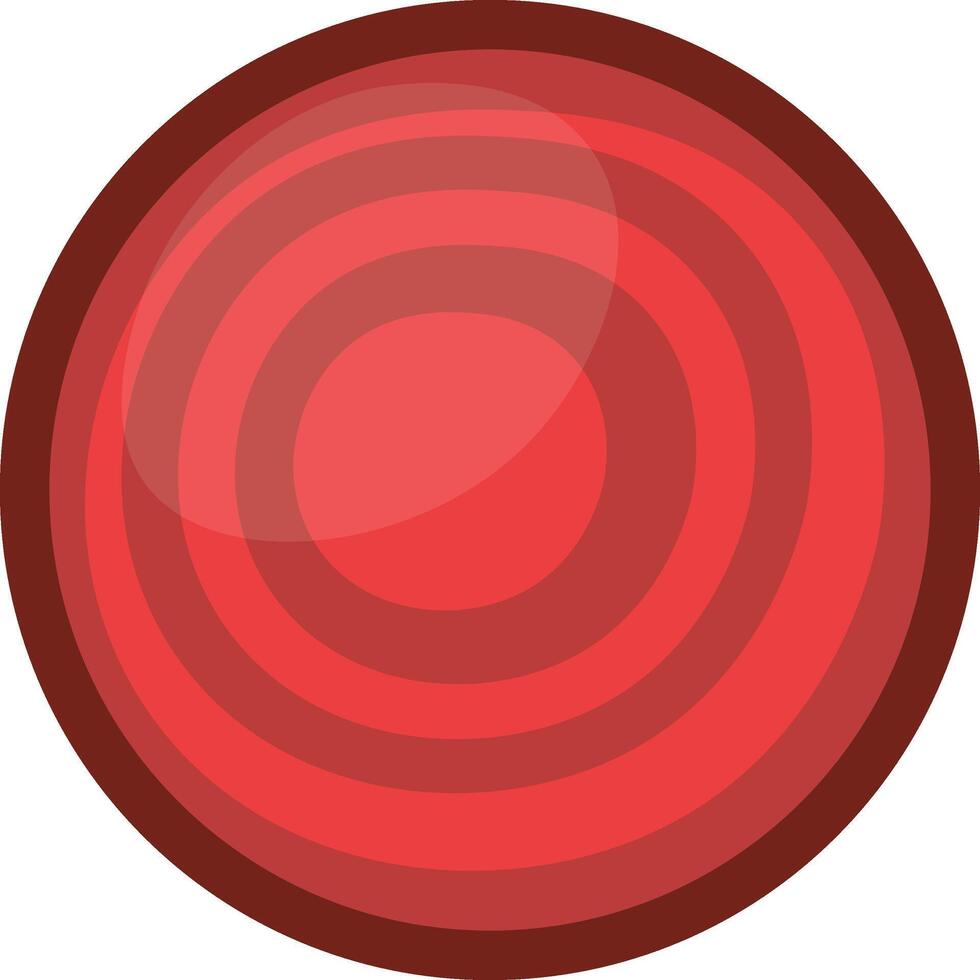 Vibrant Red Beetroot Slice vector