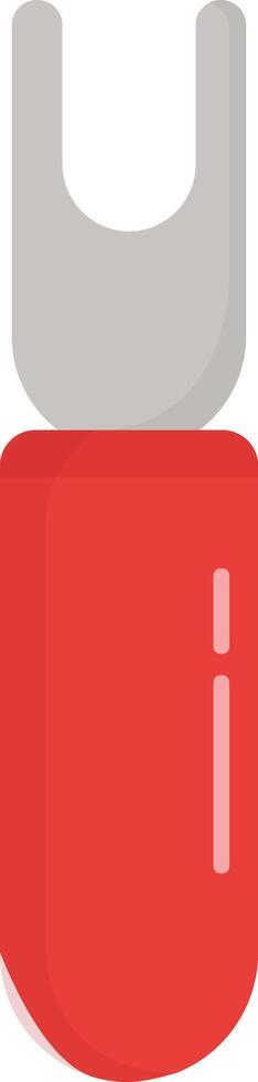 Small Red Electrical Part vector