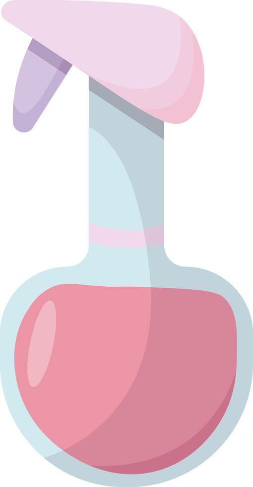 Pink Cleaning Spray Bottle vector