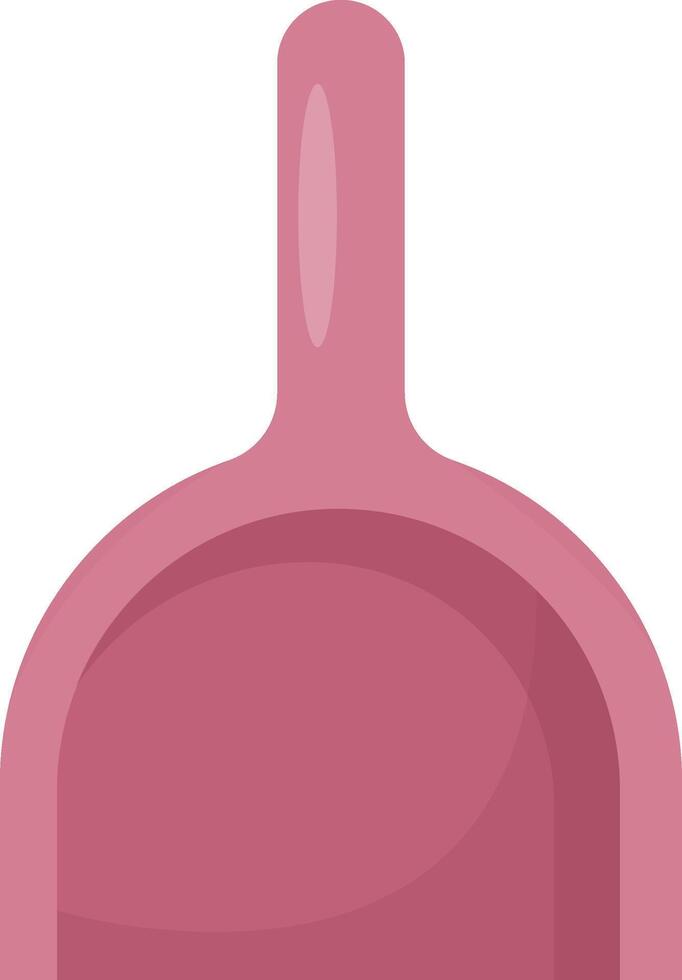 Red Dustpan for Sweeping vector
