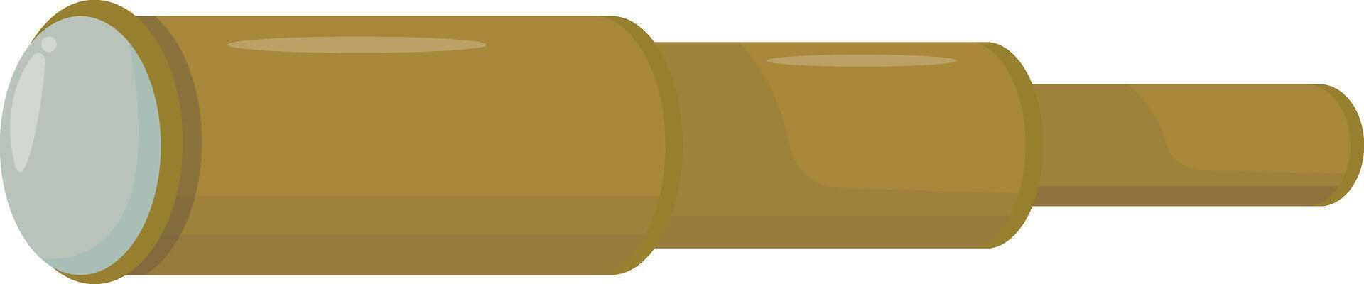 Brass Telescope Spyglass vector
