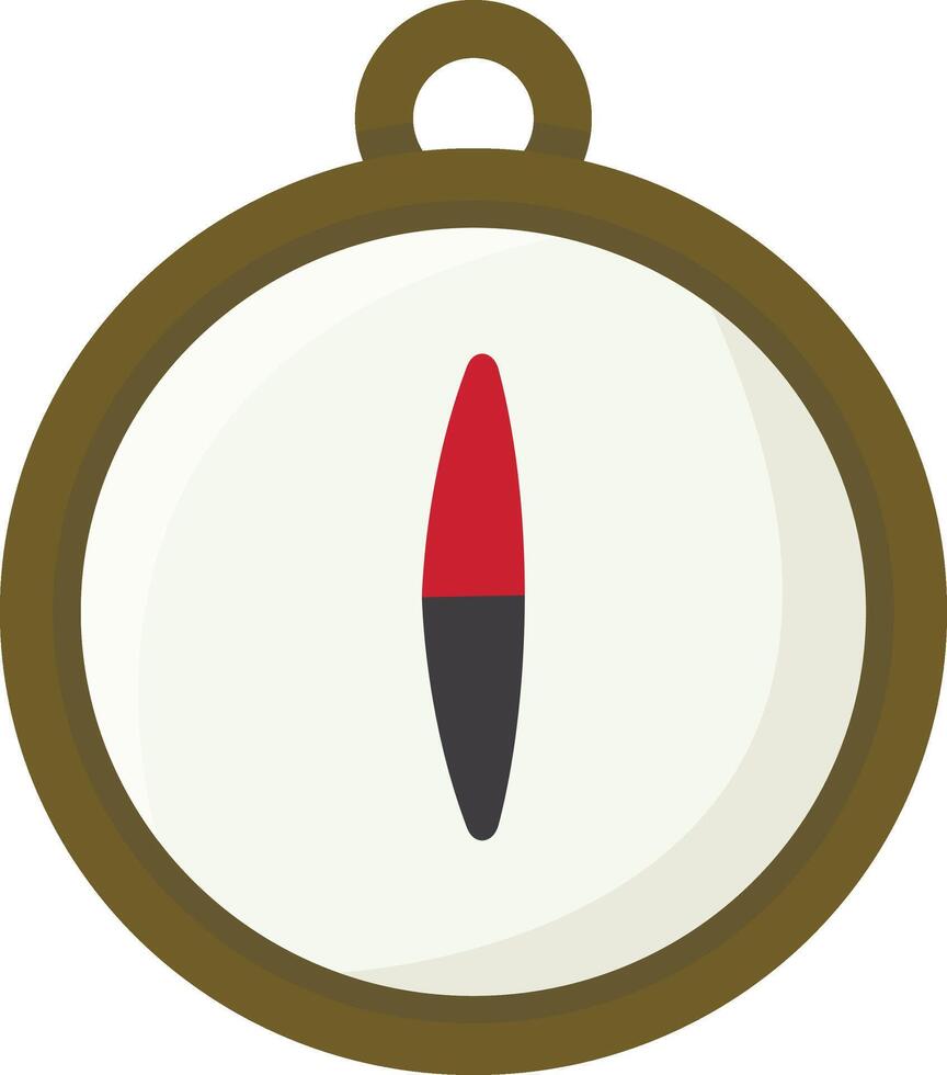 Analog Camping Compass vector