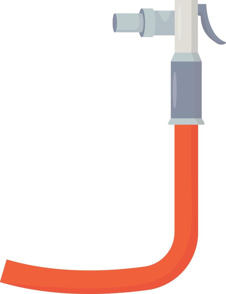 Water Hose with Nozzle vector