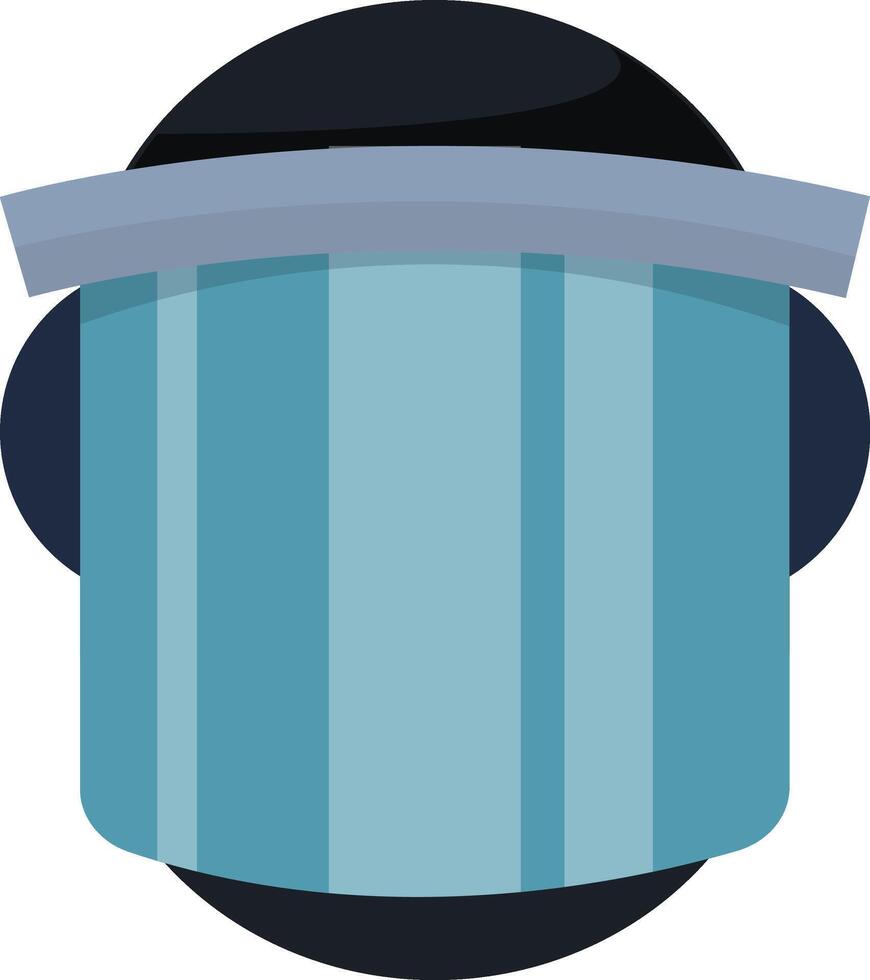Clear Riot Helmet vector