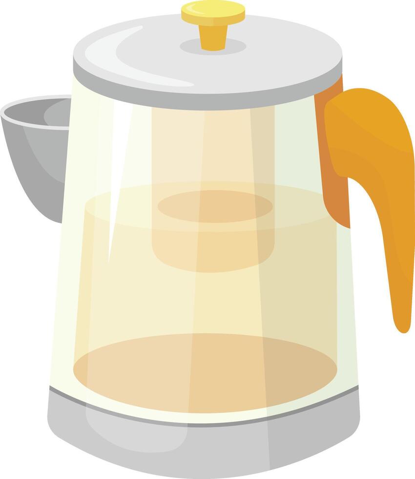 Transparent Electric Kettle vector