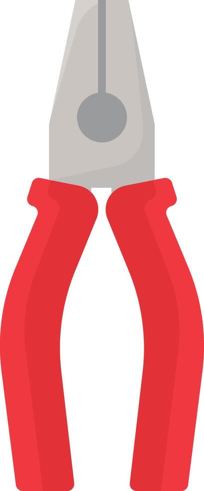 Red Grip Pliers Tool vector