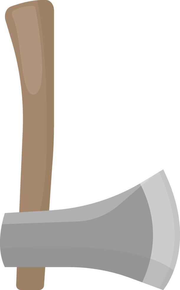 Wooden Handle Axe Tool vector