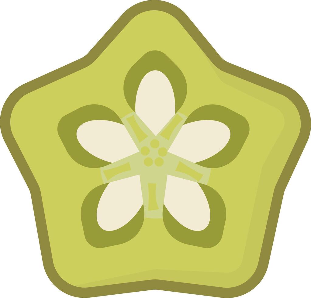 Sliced Green Okra vector