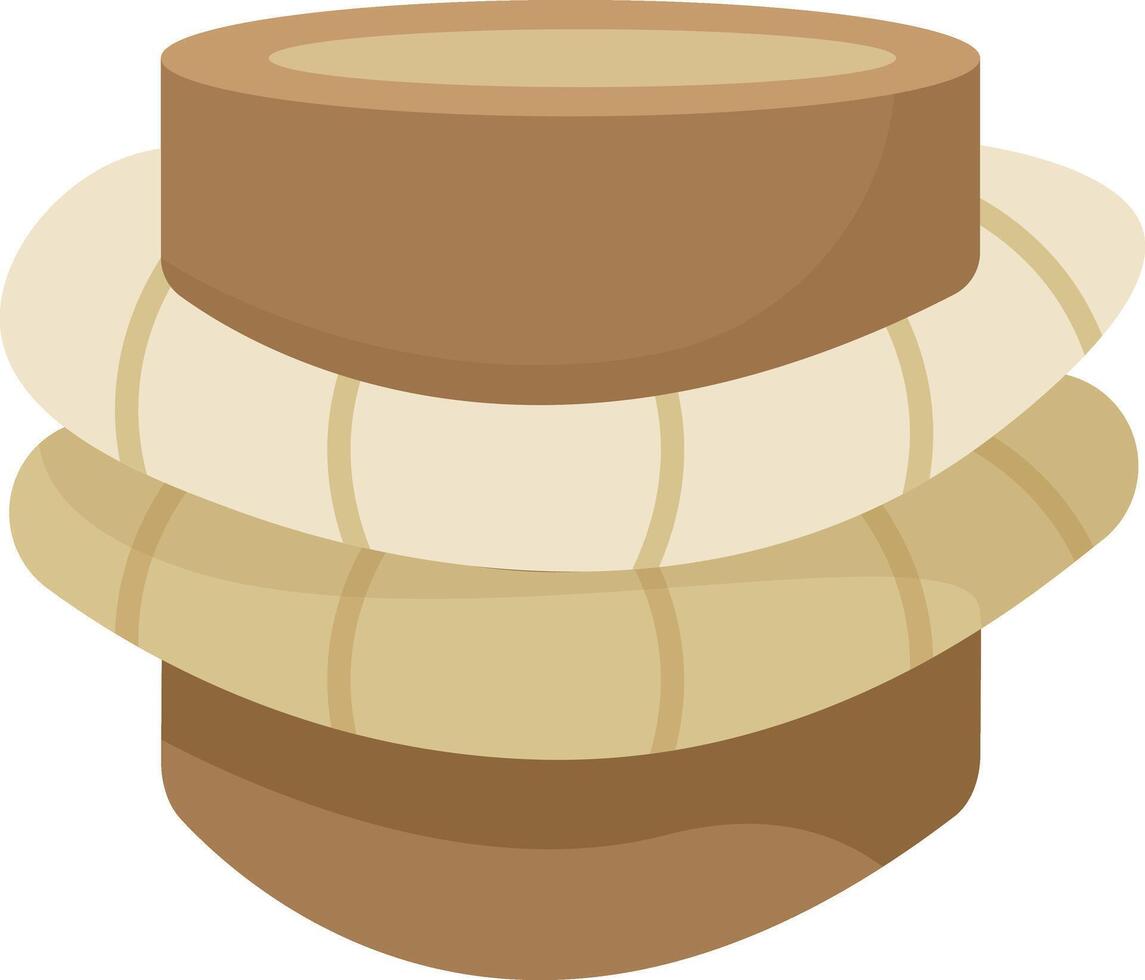 Bound Wooden Barrel vector