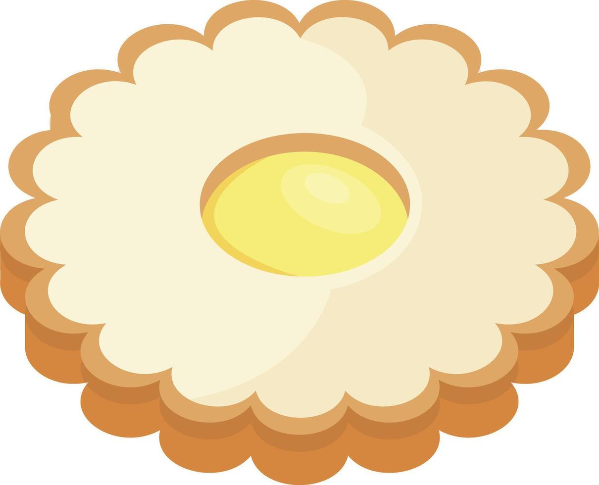 Lemon Cream Cookie vector
