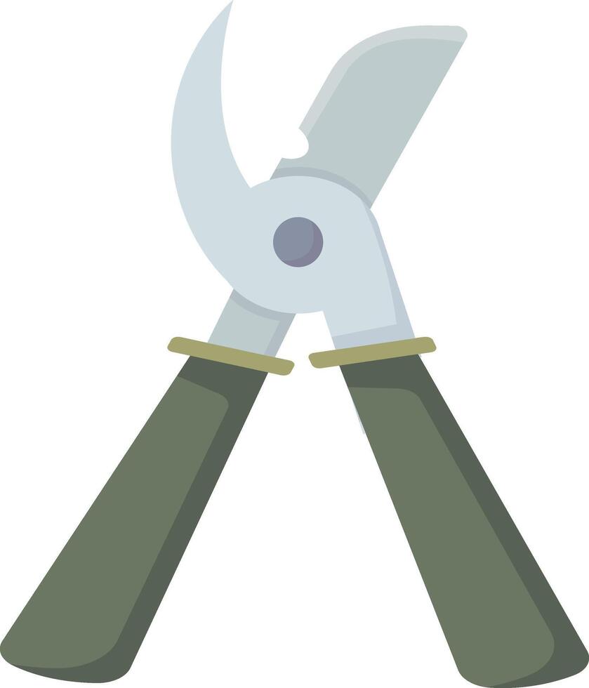 Green Hedge Shears Tool vector