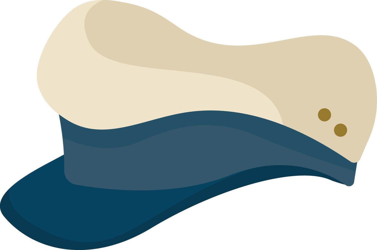 White Sailor Hat vector