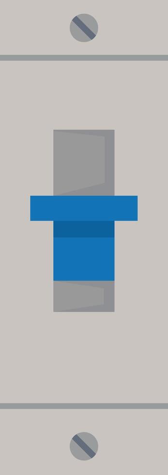 Single Circuit Switch Panel vector