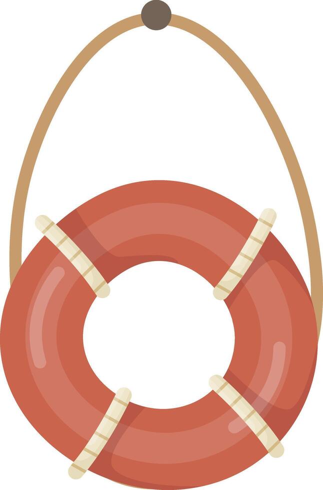 Striped Life Preserver vector