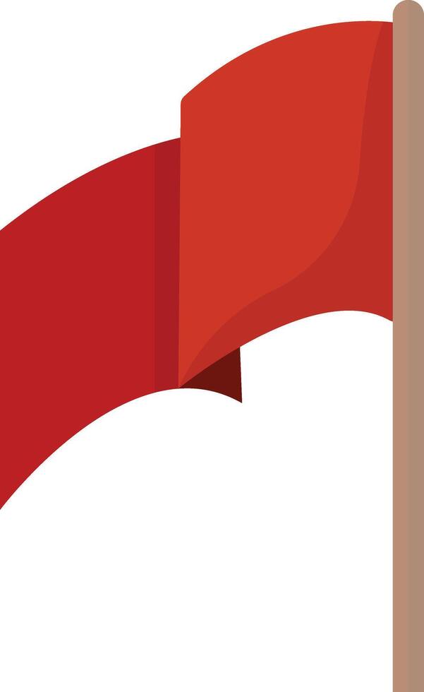 Waving Red Banner vector