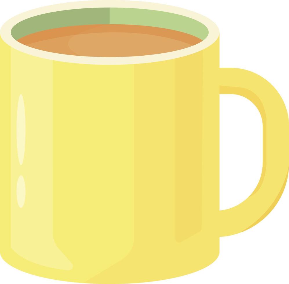 Yellow Cup of Tea vector
