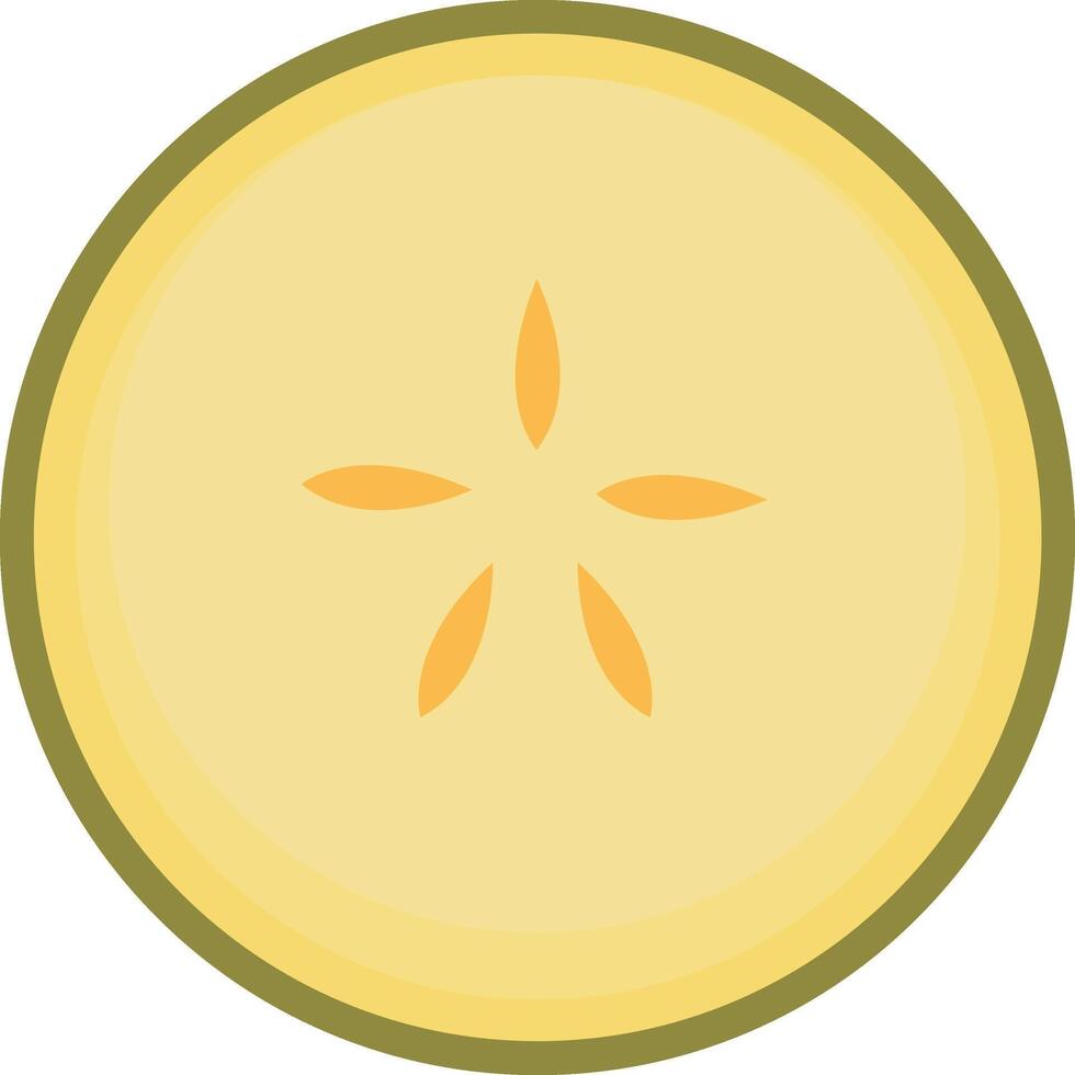 Crisp Green Apple Slice vector