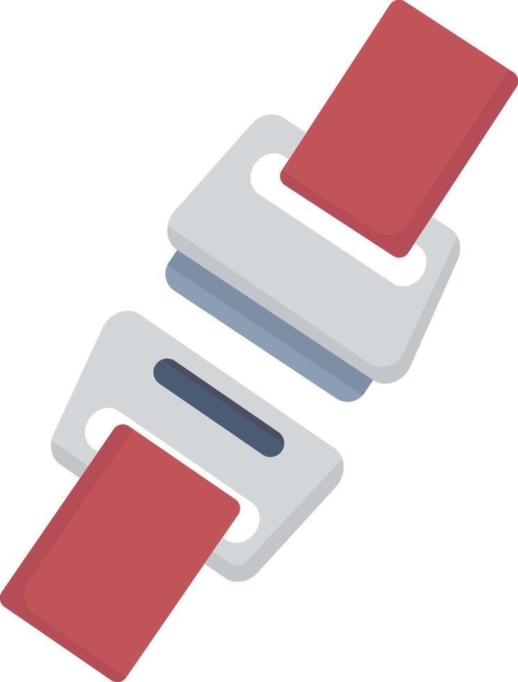 Red Retractable Seatbelt vector