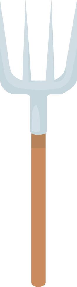 Small Metal Garden Fork vector