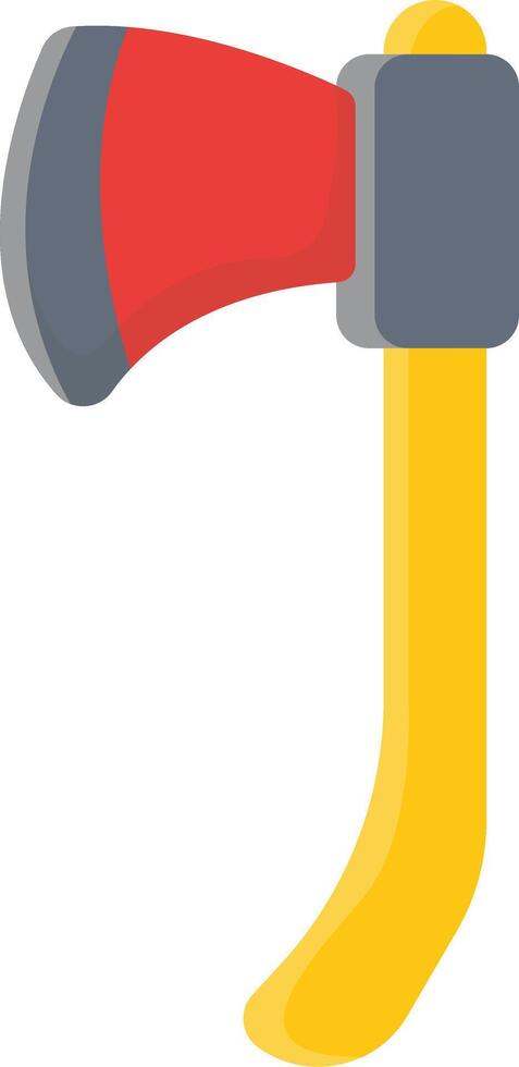 Yellow Handled Axe Tool vector