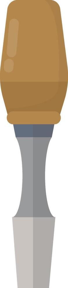 Carving Tool with Wooden Handle vector