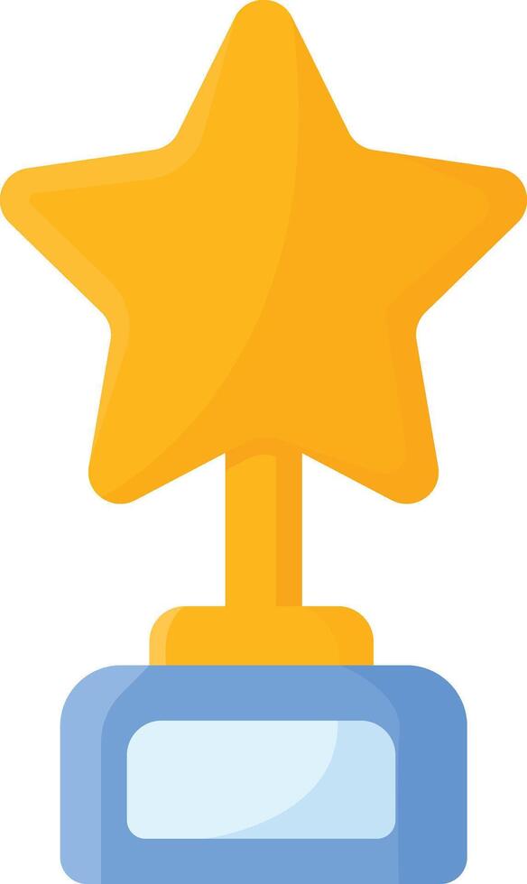 Golden Star Trophy vector