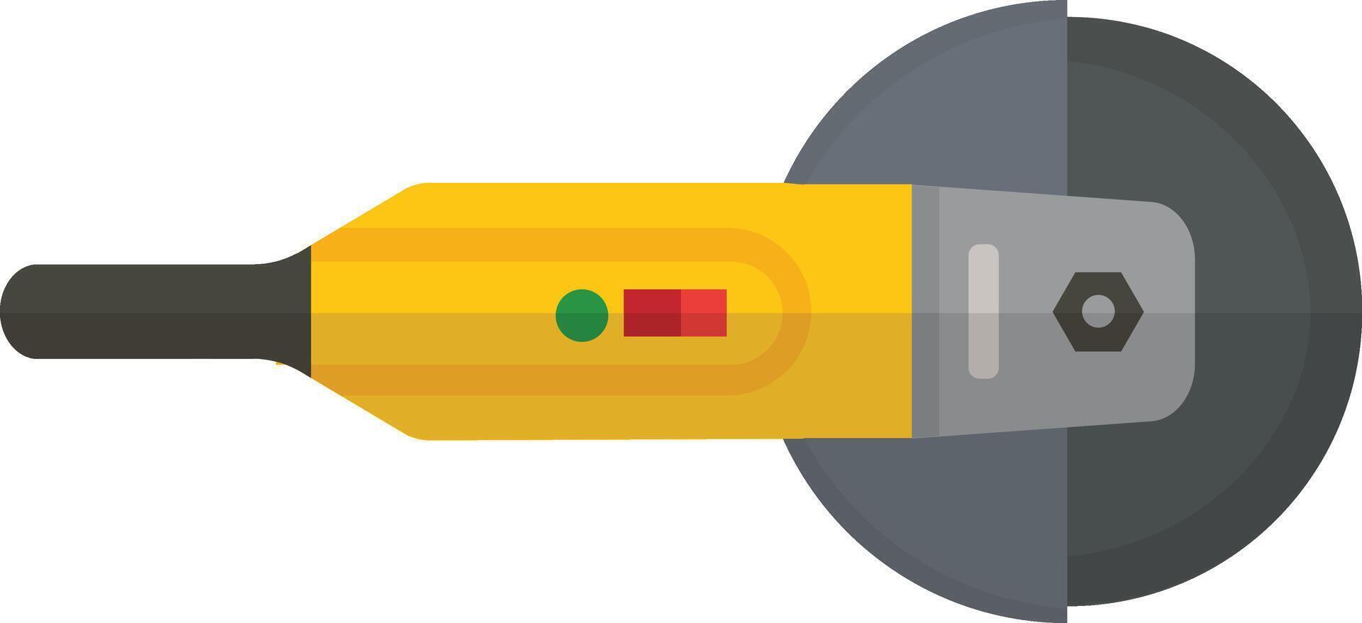 Yellow Angle Grinder vector