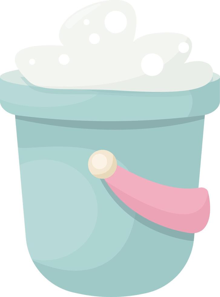 Soapy Water in Pail vector
