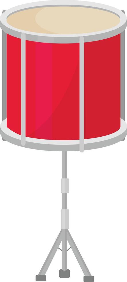 Standing Red Snare Drum vector