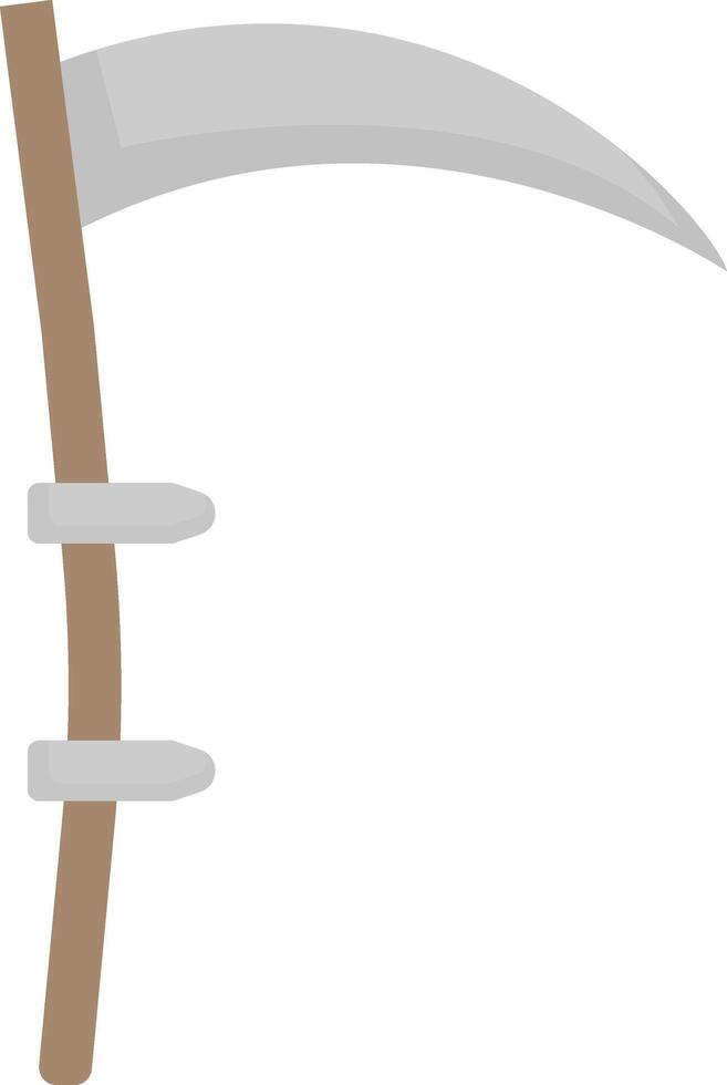 Traditional Farming Scythe Tool vector