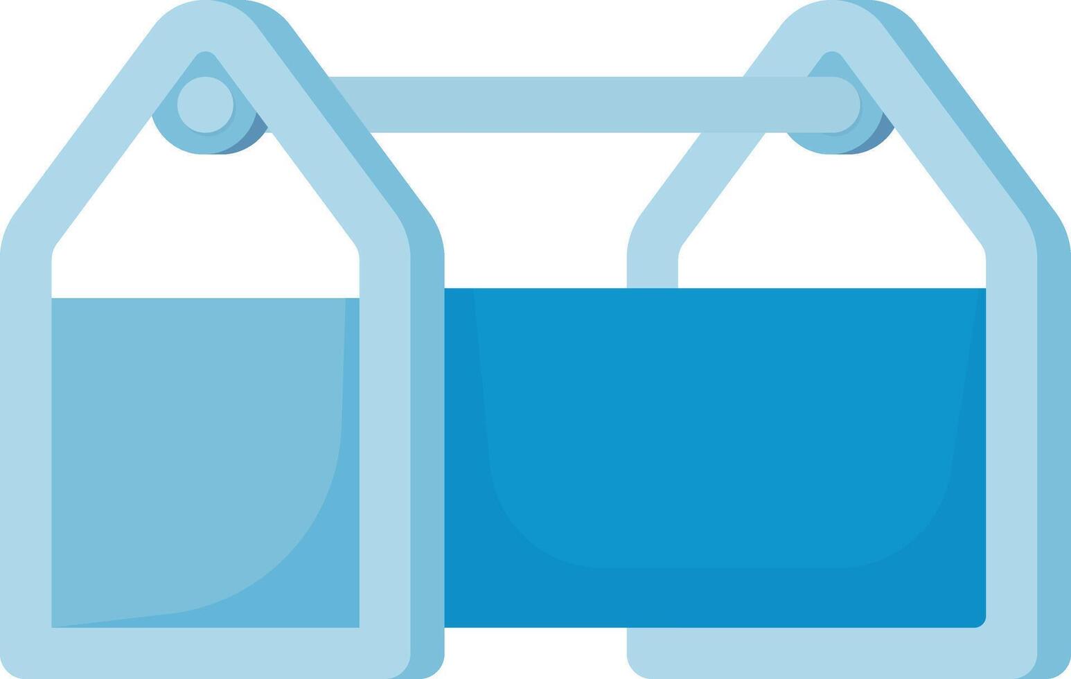 Blue Canvas Tool Bag vector