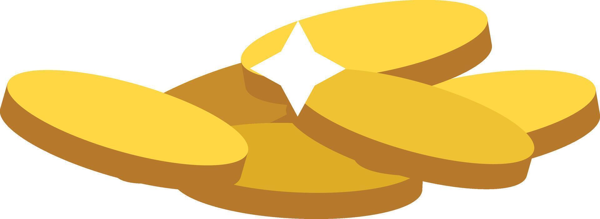Shiny Golden Coins vector