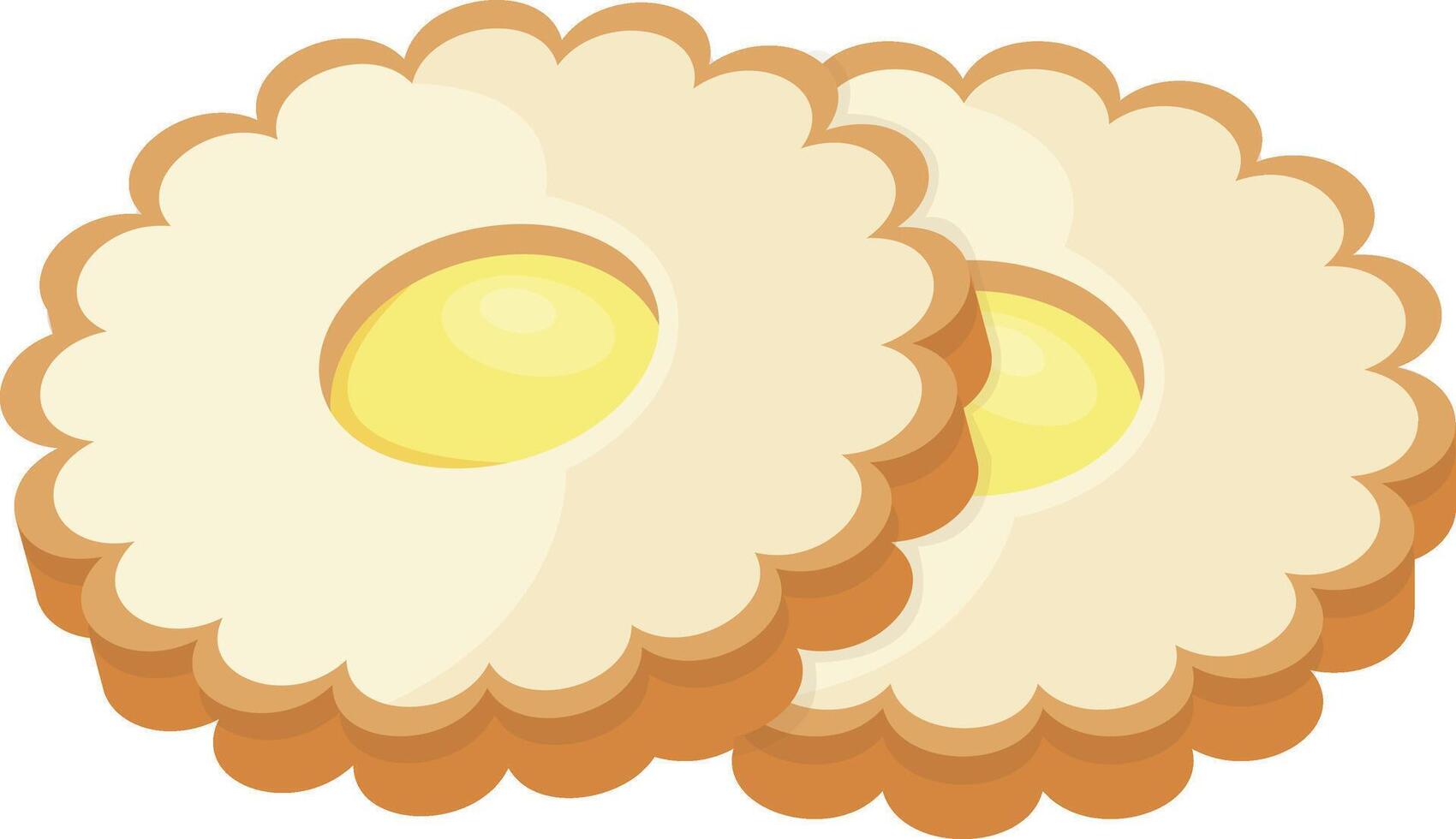Lacy Shortbread Cookie vector