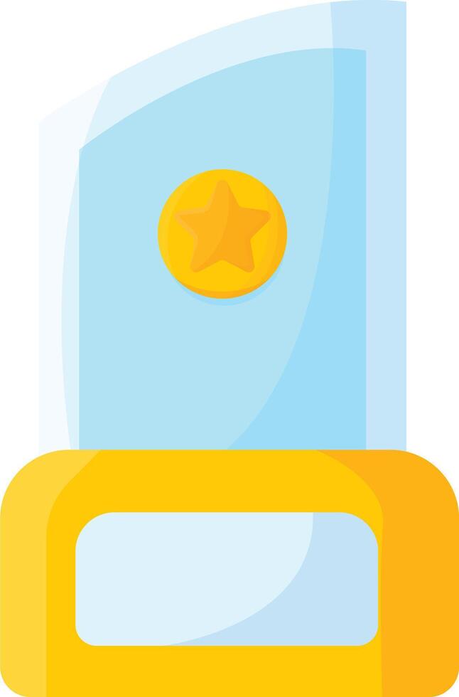 Rectangular Glass Award vector