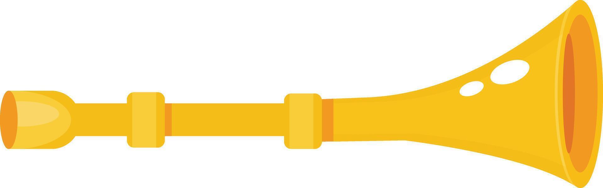 Bright Brass Trombone Horn vector