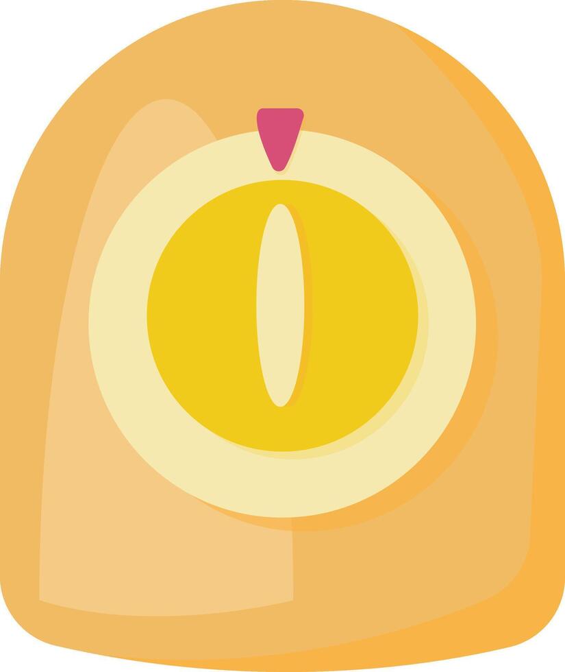 Yellow Analog Kitchen Timer vector